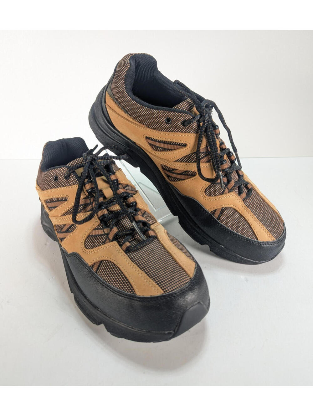 Aetrex Apex V751 Brown Shoes Men's Size 11.5 Hiking Trail Runner Med Sturdy Walk